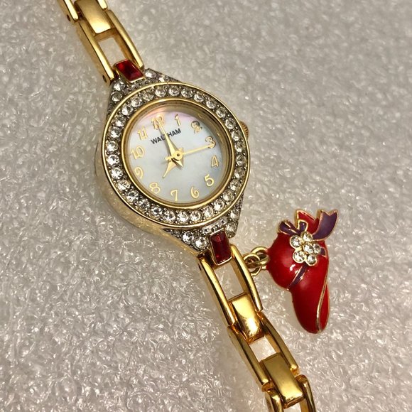 Waltham Red Hat Society Crystal Mother of Pearl Watch main image 10